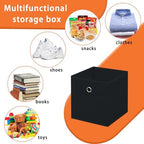 Foldable Storage Cubes Bins, 11 Inch Cloth Storage Cube Fabric Storage Box - Image 3