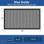 Barnyard Designs Heavy Duty Rubber Drainage Door Mat - Image 2