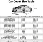 MORNYRAY Waterproof Car Cover All Weather Snowproof UV Protection Windproof - Image 6