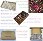 AgentMoon Sunglasses Organizer & Jewelry Display Tray, Embossed Coffee - Image 4
