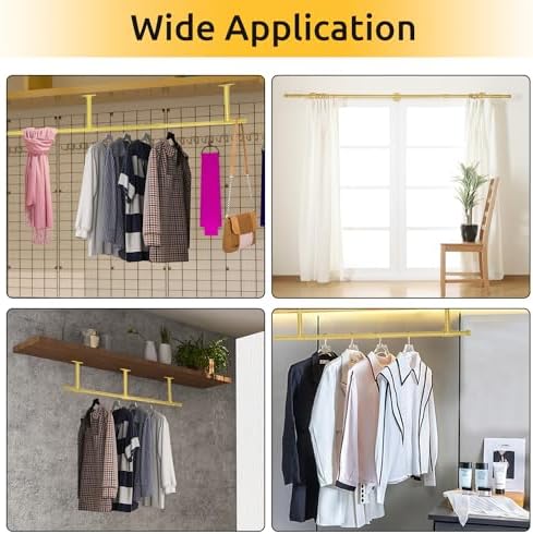 Oroonoko 72" Wall Mounted Clothes Rack, Closet Rods - Image 7