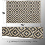 SAND MINE Reversible Mats, Plastic Straw Rug, Modern Area Rug, Large Floor Mat - Image 2
