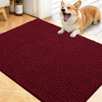 OLANLY Dog Door Mat for Muddy Paws 40x32, Extra Absorbent Chenille Mud Mat by OLANLY