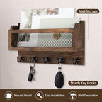 Nekon Mail and Key Holder for Wall Decorative, 11 Inch Mail Holder - Image 3
