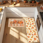 Fall Kitchen Mats Set of 2, Autumn Football Non Slip Kitchen Rug - Image 6