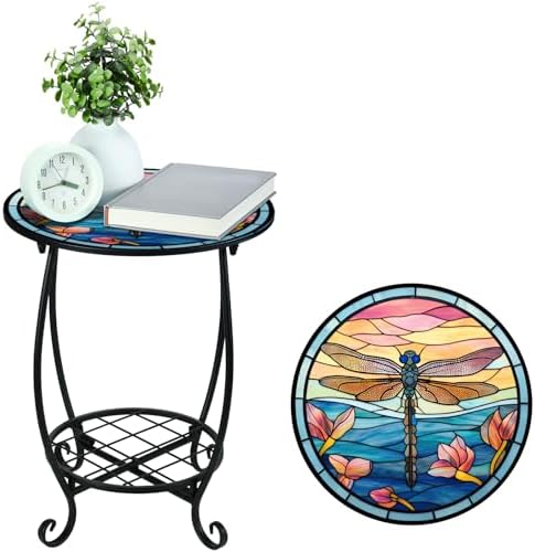 Cinnvoice Outdoor Side Table Small End Patio Porch Table - Image 6