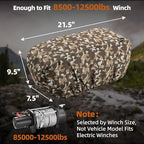 Waterproof Winch Cover for 8500-12000 lb Winches, Camouflage - Image 3