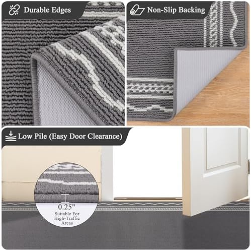 Ileading Runner Rug for Hallways 2.6x10ft Heavy-Duty Durable Entryway Floor Mat - Image 4