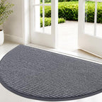 OLANLY Half Circle Front Door Mat 47x23, Waterproof Heavy-Duty Doormat by OLANLY