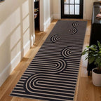Tangsoo Easy Jute 2.6x8 Kitchen Runner Rug, Washable Non-Slip Floor Carpet by Tangsoo