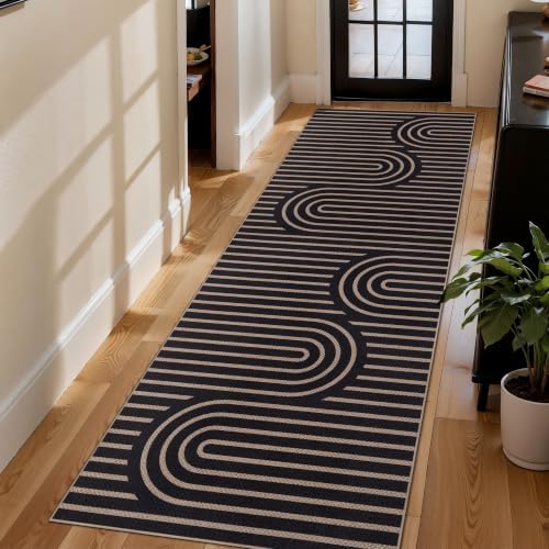 Tangsoo Easy Jute 2.6x8 Kitchen Runner Rug, Washable Non-Slip Floor Carpet by Tangsoo
