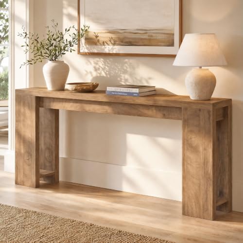 Tribesigns 70.9-Inch Console Table, Farmhouse Sofa Table Behind Couch, Narrow by Tribesigns