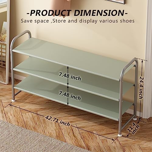INGIORDAR 3 Tier Long Shoe Rack Organizer - Image 3