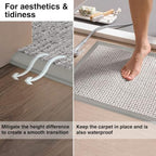 Carpet Edge Trim Binding Rug Edge Protector Thin Rugs Gray 10FT - Image 3