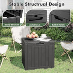 Outdoor Storage Box Waterproof, 32 Gallon Deck Box - Image 4