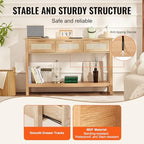 VEVOR 51.3" Rattan Console Table - Image 6