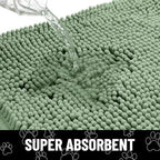 Smiry Dog Door Mat for Muddy Paws, Absorbent Non Slip Dirt Trapper - Image 5