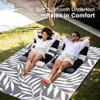 OLANLY Outdoor Rug 9x12 ft Waterproof Reversible Leaf Mat - Image 5