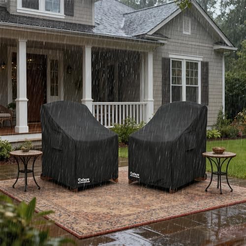 Patio Chair Cover 32W x 35D x 36H inches, Waterproof Heavy Duty Outdoor - Image 4