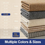 Faux Jute Rug Runner 2'x10', Washable & Non-Slip - Image 7