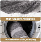 Color&Geometry Mini Gray Bathroom Rugs 24x16, Extra Soft Absorbent Microfiber - Image 5