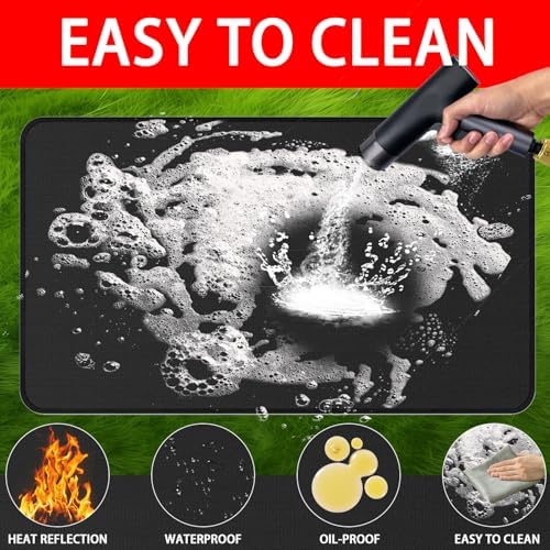 Large 60 x 40 Inch BBQ Under Grill Mat - Image 5