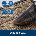 Smiry Front Door Mat Outside Entrance, Low Profile Rubber Doormat - Image 4