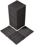 VEVOR 36 sq. ft Plastic Interlocking Deck Tiles, 36 Pack, Patio Floor Decking by VEVOR