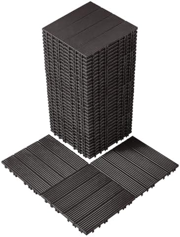 VEVOR 36 sq. ft Plastic Interlocking Deck Tiles, 36 Pack, Patio Floor Decking by VEVOR