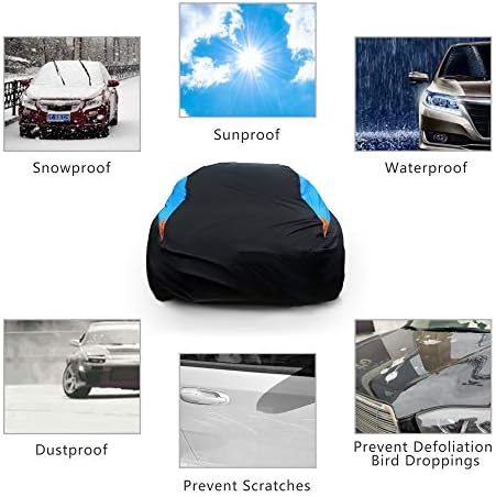 MORNYRAY Waterproof Car Cover All Weather Snowproof UV Protection Windproof - Image 6