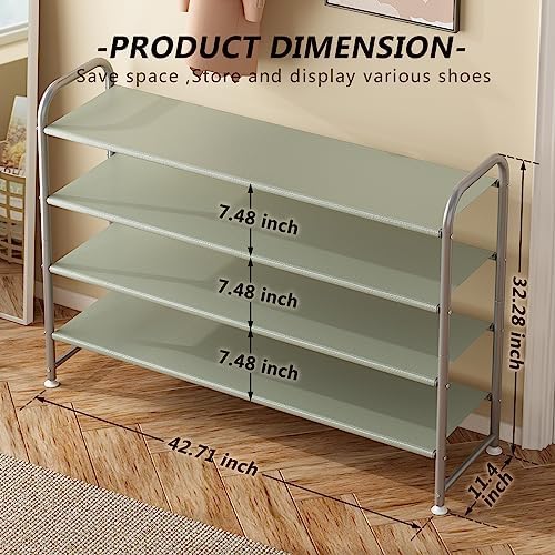 INGIORDAR 4 Tier Long Shoe Rack Organizer - Image 3