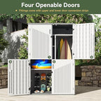 Aoxun 64 Cu.Ft Resin Outdoor Storage Shed - Image 6