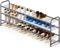 KEETDY Long 3 Tier Shoe Rack for Closet Wide Shoe Storage Organizer Stackable by KEETDY