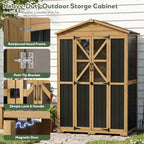 Extra Large Outdoor Storage Cabinet Weatherproof, Garden Shed - Image 5
