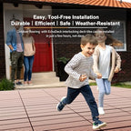 EchoDeck Interlocking Deck Tiles, 27 Pack Deck Tiles Interlocking Outdoor All - Image 2