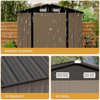 Patiowell 8x12 FT Outdoor Storage Shed - Image 5