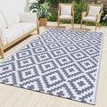 Smiry Outdoor Rug 9x18 ft Waterproof Reversible Boho Mat by Smiry