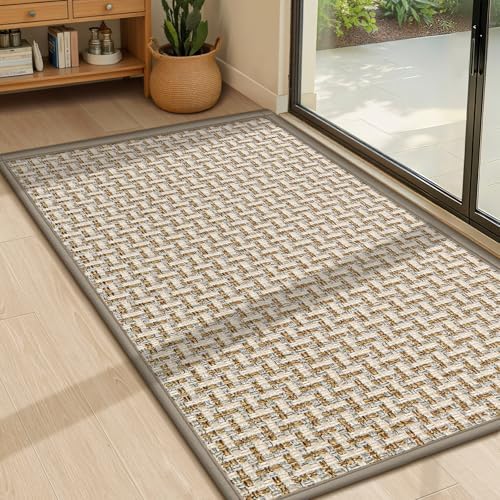 LEKEEPGO Door Mat Indoor Entrance 24"x36", Absorbent Indoor Door Mat, Non Slip by LEKEEPGO