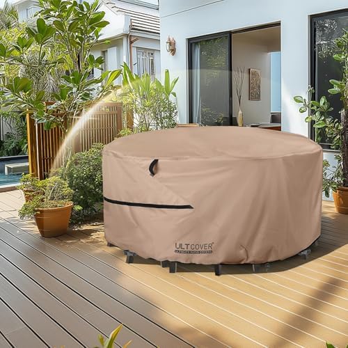 ULTCOVER Waterproof Round Patio Table Cover 108 inch - Image 7