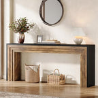 Tribesigns 70.9-Inch Long Console Table, Farmhouse Narrow Wooden Sofa Table by Tribesigns