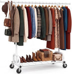 HOKEEPER Clothes Rack Load 450LB Clothing Rack Height Adjustable White by HOKEEPER