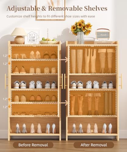 Keehusux Rattan Shoe Cabinet - Image 4