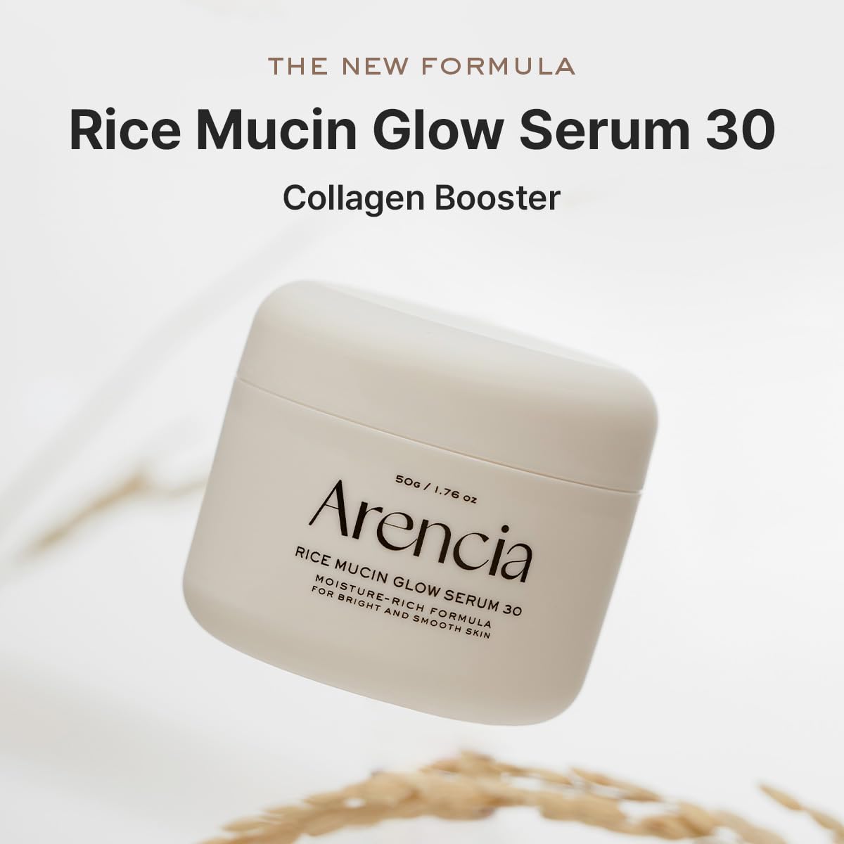 Rice Mucin Overnight Glow Face Mask Serum 30, 1.76 oz, Plumps Skin with Hyaluronic Acid