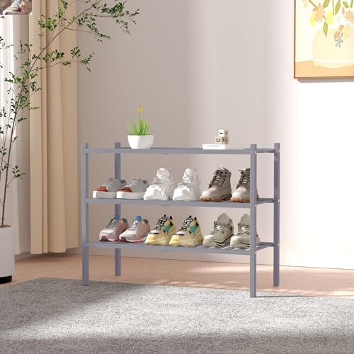 ROMGUAR CRAFT 3 Tier Bamboo Shoe Rack - Image 2
