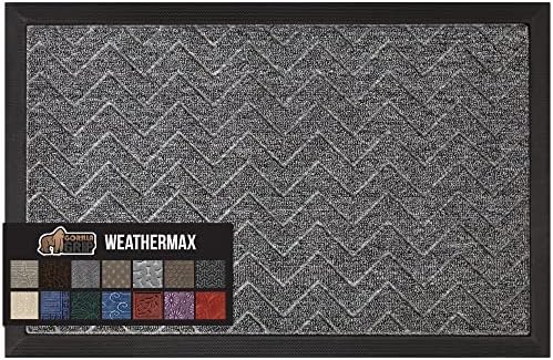 GORILLA GRIP WeatherMAX Door Mat, Indoor Outdoor Use by GorillaGrip