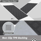 BEQHAUSE Dirt Trapper Door Mat 24" x 36" Non-Slip Washable, Dark Grey - Image 4