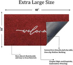 AAZZKANG Doormat Decorative Outdoor Mat Large 18"x48" - Image 3