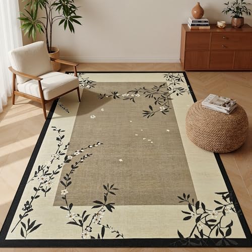 Easy Jute Outdoor Rug, Washable 3x5 Front Door Mat by FALARKLLC