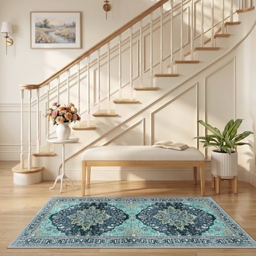 RELEANY Washable Area Rug, Runner 2'6"x5' - Image 2