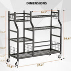 Garden Tool Organizer with Wheels - Image 4